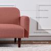 imageBest Choice Products 77quot Mid Century Modern Boucle Loveseat Sofa Couch Convertible Sofa Sleeper Bed wReal Wood Removable Armrest  Slate BlueBoucle  Mauve