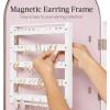 imageBest Choice Products Arch Mirror Jewelry Cabinet Jewelry Storage Organizer Armoire Lockable Wall or Door Mountable FullLength Mirror  SilverRose Gold