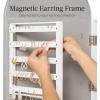 imageBest Choice Products Arch Mirror Jewelry Cabinet Jewelry Storage Organizer Armoire Lockable Wall or Door Mountable FullLength Mirror  SilverSilver