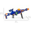 imageBest Choice Products Electric Customizable Soft Foam Ball LongDistance Blaster Toy wBarrel Extension 12 Foam Balls Foldable BipodBall Blaster