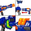 imageBest Choice Products Electric Customizable Soft Foam Ball LongDistance Blaster Toy wBarrel Extension 12 Foam Balls Foldable BipodBall Blaster