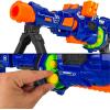 imageBest Choice Products Electric Customizable Soft Foam Ball LongDistance Blaster Toy wBarrel Extension 12 Foam Balls Foldable BipodBall Blaster