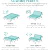 imageBest Choice Products Ergonomic Split King Size Adjustable Bed Frame Electric Base wWireless Remote Control Nightlight Massager 2 USB PortsTwin XL