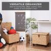 imageBest Choice Products Handwoven Water Hyacinth Rolling Filing Cabinet Mobile File Organizer for Hanging Folders WLid and Locking Wheels For Home or Office  NaturalNatural