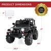 imageBest Choice Products Kids 12V Ride On Truck Battery Powered Toy Car wSpring Suspension Remote Control 3 Speeds LED Lights Bluetooth  BlackBlack