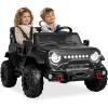 imageBest Choice Products Kids 12V Ride On Truck Battery Powered Toy Car wSpring Suspension Remote Control 3 Speeds LED Lights Bluetooth  BlackBlack