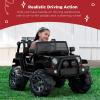 imageBest Choice Products Kids 12V Ride On Truck Battery Powered Toy Car wSpring Suspension Remote Control 3 Speeds LED Lights Bluetooth  BlackBlack
