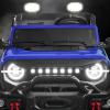 imageBest Choice Products Kids 12V Ride On Truck Battery Powered Toy Car wSpring Suspension Remote Control 3 Speeds LED Lights Bluetooth  BlackBlue