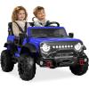 imageBest Choice Products Kids 12V Ride On Truck Battery Powered Toy Car wSpring Suspension Remote Control 3 Speeds LED Lights Bluetooth  BlackBlue