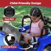 imageBest Choice Products Kids 12V Ride On Truck Battery Powered Toy Car wSpring Suspension Remote Control 3 Speeds LED Lights Bluetooth  BlackBlue