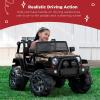 imageBest Choice Products Kids 12V Ride On Truck Battery Powered Toy Car wSpring Suspension Remote Control 3 Speeds LED Lights Bluetooth  BlackCamouflage