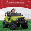imageBest Choice Products Kids 12V Ride On Truck Battery Powered Toy Car wSpring Suspension Remote Control 3 Speeds LED Lights Bluetooth  BlackGreen
