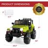 imageBest Choice Products Kids 12V Ride On Truck Battery Powered Toy Car wSpring Suspension Remote Control 3 Speeds LED Lights Bluetooth  BlackGreen