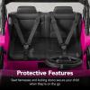 imageBest Choice Products Kids 12V Ride On Truck Battery Powered Toy Car wSpring Suspension Remote Control 3 Speeds LED Lights Bluetooth  BlackHot Pink