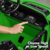 imageBest Choice Products Kids 12V Ride On Truck Battery Powered Toy Car wSpring Suspension Remote Control 3 Speeds LED Lights Bluetooth  BlackKelly Green