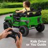 imageBest Choice Products Kids 12V Ride On Truck Battery Powered Toy Car wSpring Suspension Remote Control 3 Speeds LED Lights Bluetooth  BlackKelly Green