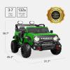 imageBest Choice Products Kids 12V Ride On Truck Battery Powered Toy Car wSpring Suspension Remote Control 3 Speeds LED Lights Bluetooth  BlackKelly Green