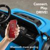 imageBest Choice Products Kids 12V Ride On Truck Battery Powered Toy Car wSpring Suspension Remote Control 3 Speeds LED Lights Bluetooth  BlackLight Blue