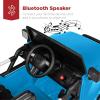 imageBest Choice Products Kids 12V Ride On Truck Battery Powered Toy Car wSpring Suspension Remote Control 3 Speeds LED Lights Bluetooth  BlackLight Blue