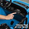 imageBest Choice Products Kids 12V Ride On Truck Battery Powered Toy Car wSpring Suspension Remote Control 3 Speeds LED Lights Bluetooth  BlackLight Blue