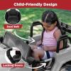 imageBest Choice Products Kids 12V Ride On Truck Battery Powered Toy Car wSpring Suspension Remote Control 3 Speeds LED Lights Bluetooth  BlackLight Gray