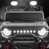 imageBest Choice Products Kids 12V Ride On Truck Battery Powered Toy Car wSpring Suspension Remote Control 3 Speeds LED Lights Bluetooth  BlackLight Gray