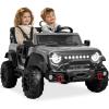 imageBest Choice Products Kids 12V Ride On Truck Battery Powered Toy Car wSpring Suspension Remote Control 3 Speeds LED Lights Bluetooth  BlackLight Gray