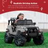 imageBest Choice Products Kids 12V Ride On Truck Battery Powered Toy Car wSpring Suspension Remote Control 3 Speeds LED Lights Bluetooth  BlackLight Gray