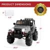 imageBest Choice Products Kids 12V Ride On Truck Battery Powered Toy Car wSpring Suspension Remote Control 3 Speeds LED Lights Bluetooth  BlackLight Gray