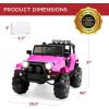imageBest Choice Products Kids 12V Ride On Truck Battery Powered Toy Car wSpring Suspension Remote Control 3 Speeds LED Lights Bluetooth  BlackPink