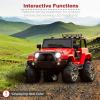 imageBest Choice Products Kids 12V Ride On Truck Battery Powered Toy Car wSpring Suspension Remote Control 3 Speeds LED Lights Bluetooth  BlackPink