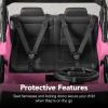 imageBest Choice Products Kids 12V Ride On Truck Battery Powered Toy Car wSpring Suspension Remote Control 3 Speeds LED Lights Bluetooth  BlackPink
