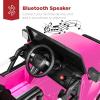imageBest Choice Products Kids 12V Ride On Truck Battery Powered Toy Car wSpring Suspension Remote Control 3 Speeds LED Lights Bluetooth  BlackPink