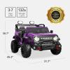 imageBest Choice Products Kids 12V Ride On Truck Battery Powered Toy Car wSpring Suspension Remote Control 3 Speeds LED Lights Bluetooth  BlackPurple