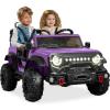 imageBest Choice Products Kids 12V Ride On Truck Battery Powered Toy Car wSpring Suspension Remote Control 3 Speeds LED Lights Bluetooth  BlackPurple