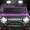 imageBest Choice Products Kids 12V Ride On Truck Battery Powered Toy Car wSpring Suspension Remote Control 3 Speeds LED Lights Bluetooth  BlackPurple