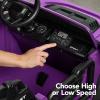 imageBest Choice Products Kids 12V Ride On Truck Battery Powered Toy Car wSpring Suspension Remote Control 3 Speeds LED Lights Bluetooth  BlackPurple