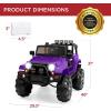 imageBest Choice Products Kids 12V Ride On Truck Battery Powered Toy Car wSpring Suspension Remote Control 3 Speeds LED Lights Bluetooth  BlackPurple