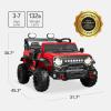 imageBest Choice Products Kids 12V Ride On Truck Battery Powered Toy Car wSpring Suspension Remote Control 3 Speeds LED Lights Bluetooth  BlackRed