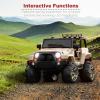 imageBest Choice Products Kids 12V Ride On Truck Battery Powered Toy Car wSpring Suspension Remote Control 3 Speeds LED Lights Bluetooth  BlackSand