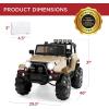 imageBest Choice Products Kids 12V Ride On Truck Battery Powered Toy Car wSpring Suspension Remote Control 3 Speeds LED Lights Bluetooth  BlackSand