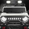 imageBest Choice Products Kids 12V Ride On Truck Battery Powered Toy Car wSpring Suspension Remote Control 3 Speeds LED Lights Bluetooth  BlackWhite