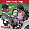 imageBest Choice Products Kids 12V Ride On Truck Battery Powered Toy Car wSpring Suspension Remote Control 3 Speeds LED Lights Bluetooth  BlackWhite