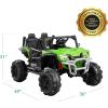 imageBest Choice Products Kids 24V 2Seater Electric Ride On UTV Officially Licensed Honda Talon wParent Control LED Lights Bluetooth  Lime GreenLime Green