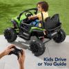 imageBest Choice Products Kids 24V 2Seater Electric Ride On UTV Officially Licensed Honda Talon wParent Control LED Lights Bluetooth  Lime GreenLime Green