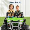 imageBest Choice Products Kids 24V 2Seater Electric Ride On UTV Officially Licensed Honda Talon wParent Control LED Lights Bluetooth  Lime GreenLime Green
