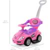 imageBest Choice Products Kids 3in1 Push and Pedal Car Toddler Ride On wHandle Horn Music  BluePink