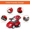 imageBest Choice Products Kids 3in1 Push and Pedal Car Toddler Ride On wHandle Horn Music  BlueRed