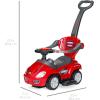 imageBest Choice Products Kids 3in1 Push and Pedal Car Toddler Ride On wHandle Horn Music  BlueRed