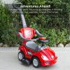 imageBest Choice Products Kids 3in1 Push and Pedal Car Toddler Ride On wHandle Horn Music  BlueRed